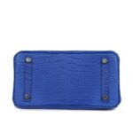 HERMÈS BIRKIN 25 BLEU ROYAL MATTE POROSUS CROCODILE GOLD HARDWARE