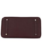 PRE-OWNED HERMÈS BIRKIN 35 BORDEAUX FJORD GOLD HARDWARE