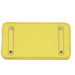 HERMÈS BIRKIN 25 LIME SWIFT PALLADIUM HARDWARE