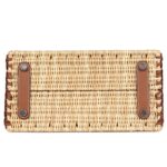 HERMÈS PICNIC BIRKIN 25 GOLD SWIFT AND STRIPE WICKER PALLADIUM HARDWARE