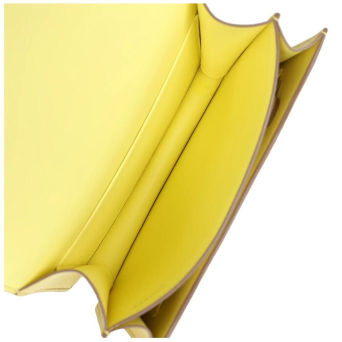 HERMÈS CONSTANCE 18 LIMONCELLO CHEVRE MYSORE PALLADIUM HARDWARE