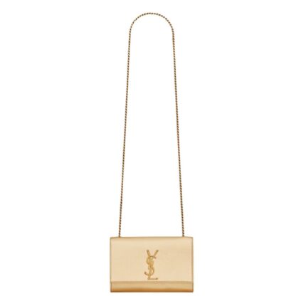 SAINT LAURENT KATE SMALL IN METALLIC LEATHER