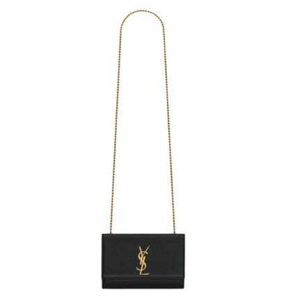SAINT LAURENT KATE SMALL IN SHINY GRAINED LEATHER