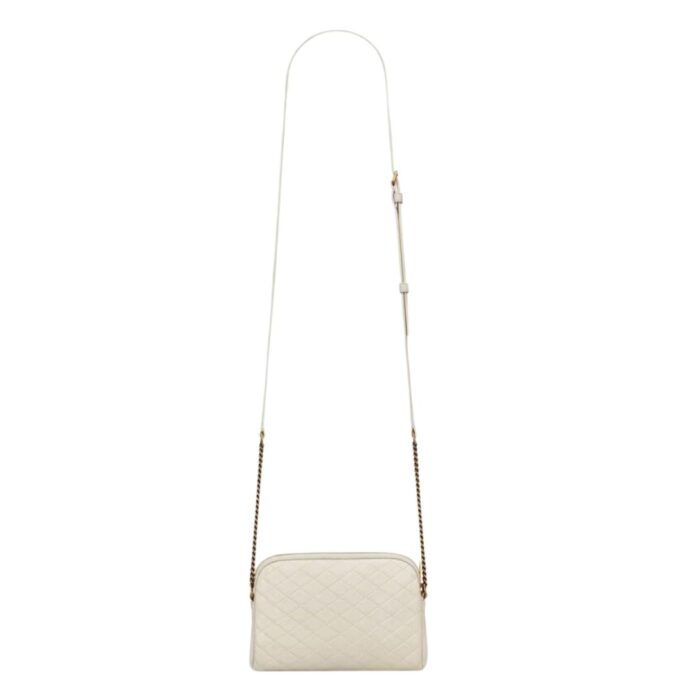 SAINT LAURENT GABY ZIPPED POUCH IN QUILTED LAMBSKIN