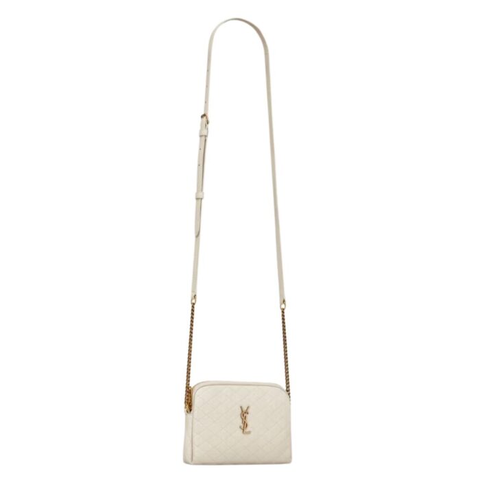 SAINT LAURENT GABY ZIPPED POUCH IN QUILTED LAMBSKIN