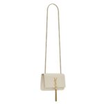 SAINT LAURENT KATE SMALL TASSEL IN CROCODILE-EMBOSSED LEATHER