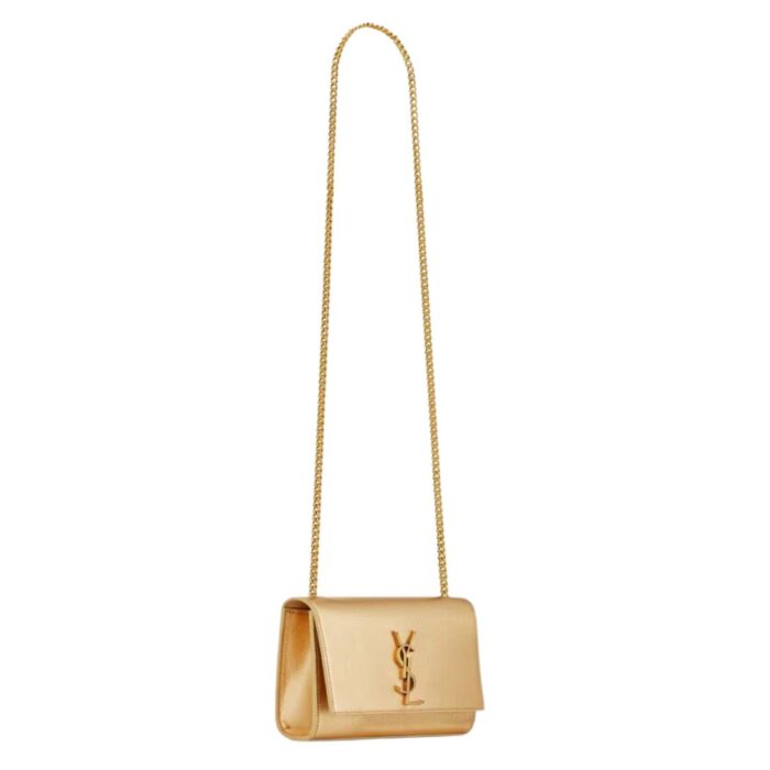 SAINT LAURENT KATE SMALL IN METALLIC LEATHER