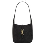 SAINT LAURENT LE 5 À 7 SUPPLE BABY IN SILK SATIN AND CRYSTALS