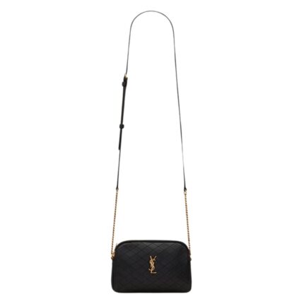 SAINT LAURENT GABY ZIPPERED POUCH IN LAMBSKIN
