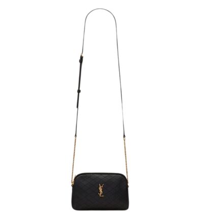 SAINT LAURENT GABY ZIPPED POUCH IN QUILTED LAMBSKIN