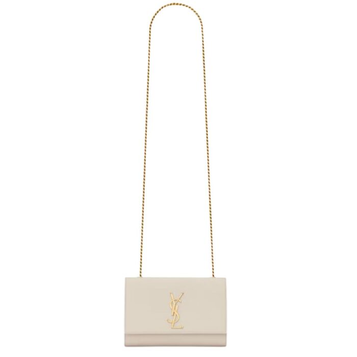 SAINT LAURENT KATE SMALL IN GRAIN DE POUDRE EMBOSSED LEATHER