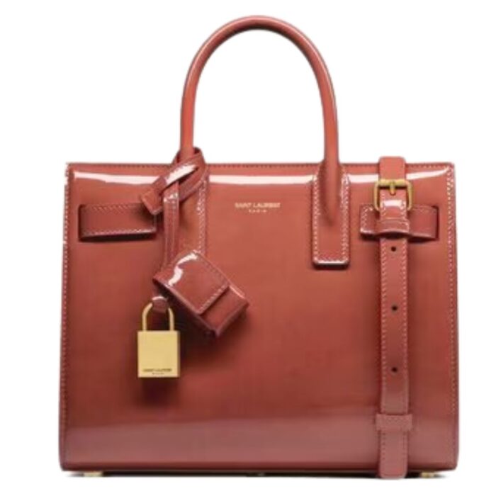 SAINT LAURENT SAC DE JOUR NANO IN PATENT LEATHER