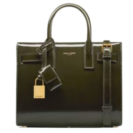SAINT LAURENT SAC DE JOUR NANO IN PATENT LEATHER