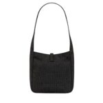 SAINT LAURENT LE 5 À 7 SUPPLE BABY IN SILK SATIN AND CRYSTALS