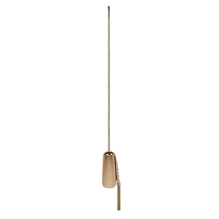 SAINT LAURENT KATE SMALL TASSEL IN CROCODILE-EMBOSSED LEATHER
