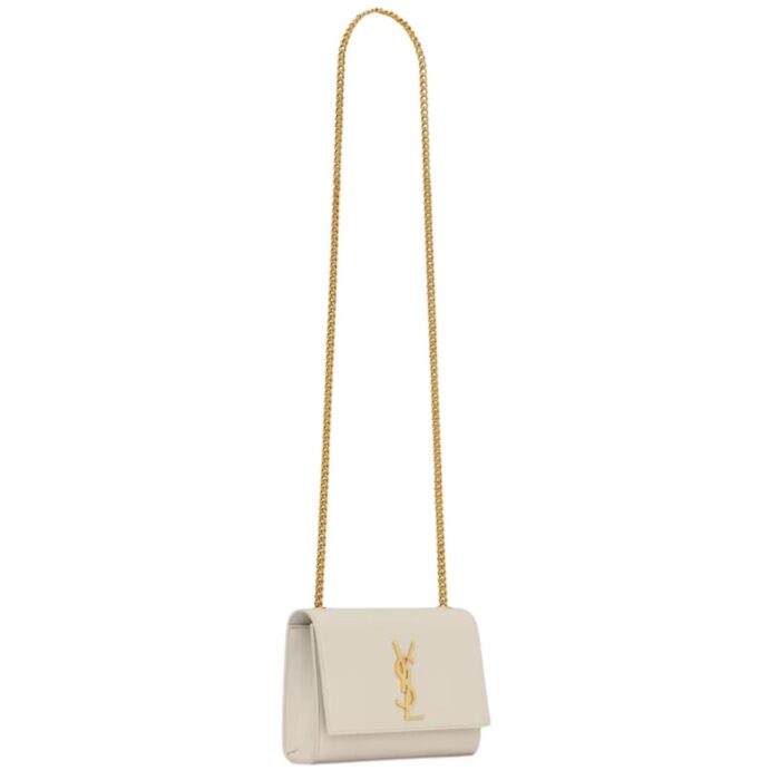 SAINT LAURENT KATE SMALL IN GRAIN DE POUDRE EMBOSSED LEATHER