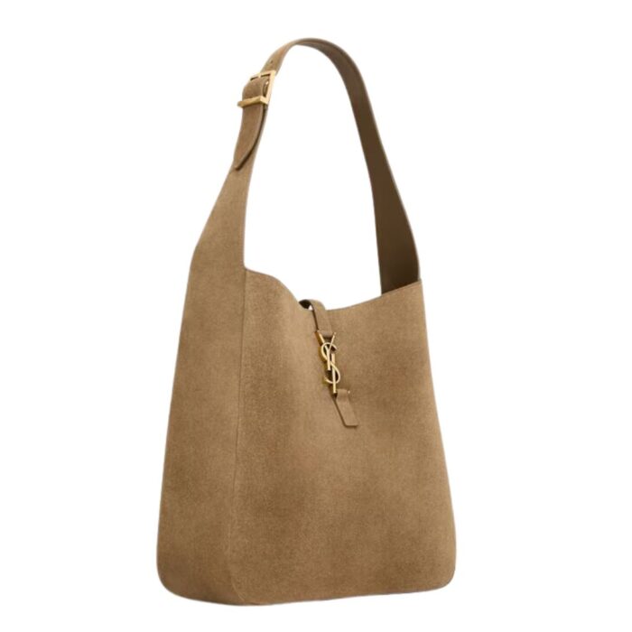 SAINT LAURENT LE 5 À 7 SUPPLE LARGE IN SUEDE