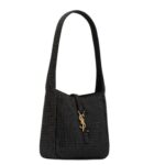 SAINT LAURENT LE 5 À 7 SUPPLE BABY IN SILK SATIN AND CRYSTALS