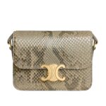 CELINE TEEN TRIOMPHE BAG IN PEARLY PYTHON
