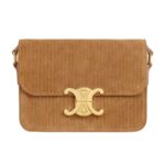 CELINE TEEN TRIOMPHE BAG IN STRIPED SUEDE CALFSKIN