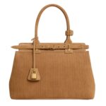 CELINE CONTI BAG IN STRIPED SUEDE CALFSKIN
