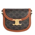 CELINE BESACE CLEA IN TRIOMPHE CANVAS AND CALFSKIN