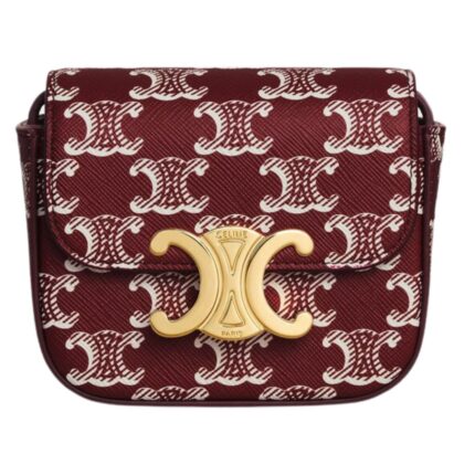 CELINE MINI CLAUDE IN TRIOMPHE CANVAS TWO TONE