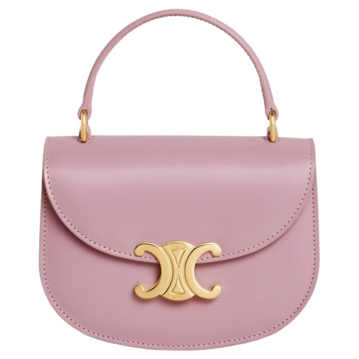 CELINE MINI BESACE CLEA IN SHINY CALFSKIN BLACK