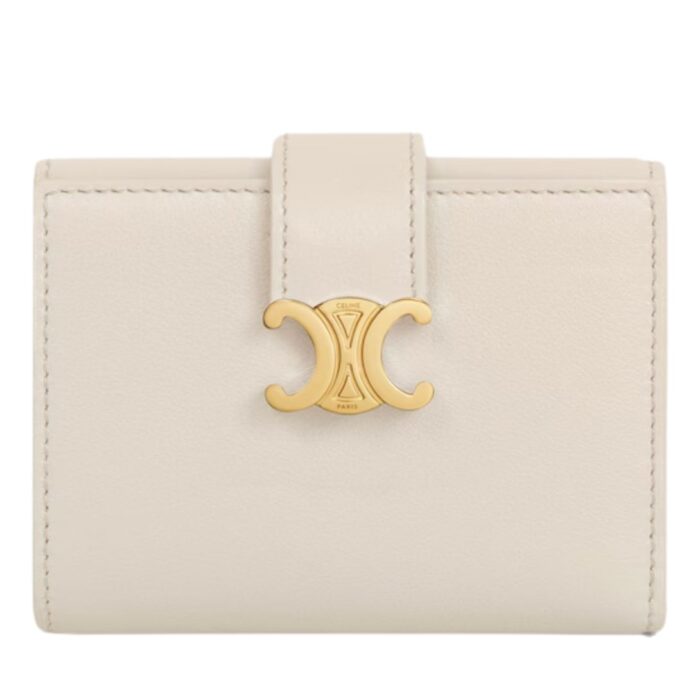 CELINE FINE WALLET VICTOIRE IN SUPPLE GRAINED CALFSKIN TAN