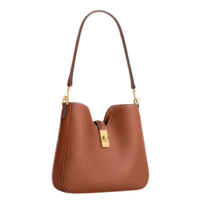 CELINE SMALL CAMILLE 16 SOFT BAG IN SMOOTH CALFSKIN TAN