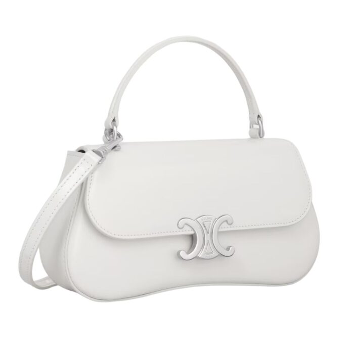 CELINE TEEN LOLA IN SHINY CALFSKIN WHITE
