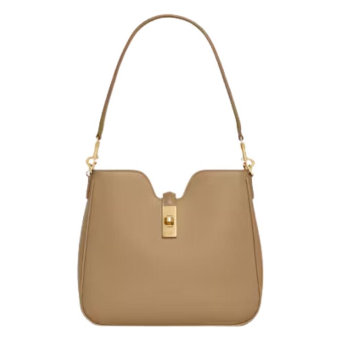 CELINE SMALL CAMILLE 16 SOFT BAG IN SMOOTH CALFSKIN TAN