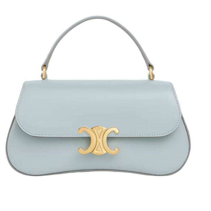 CELINE TEEN LOLA IN SHINY CALFSKIN WHITE COTTON
