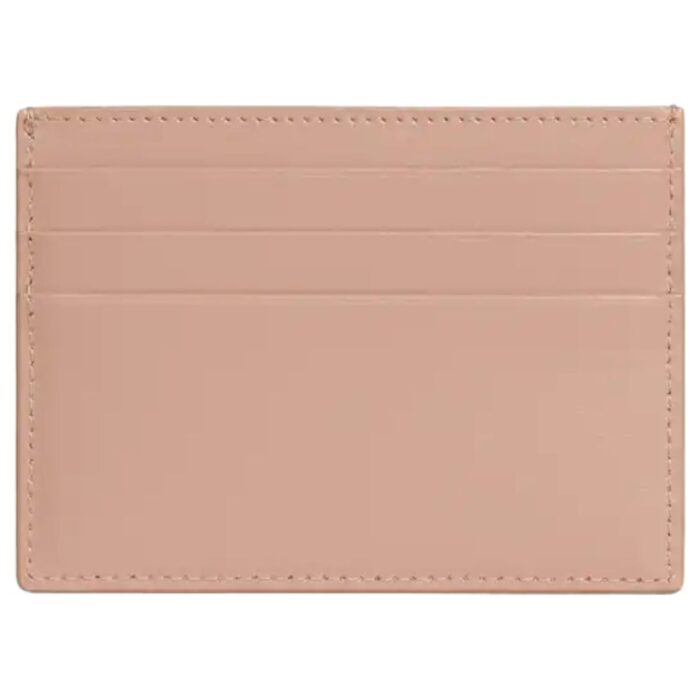 CELINE CARD HOLDER TRIOMPHE IN SHINY CALFSKIN SOFT PEACH
