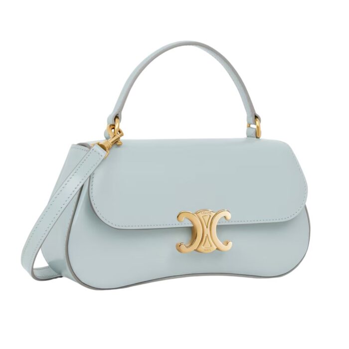 CELINE TEEN LOLA IN SHINY CALFSKIN ICE BLUE