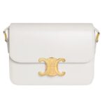 CELINE TEEN TRIOMPHE BAG IN SHINY CALFSKIN PASTEL PINK