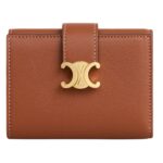 CELINE FINE WALLET VICTOIRE IN SUPPLE GRAINED CALFSKIN BLACK