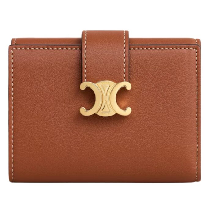 CELINE FINE WALLET VICTOIRE IN SUPPLE GRAINED CALFSKIN BLACK
