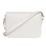 CELINE TEEN TRIOMPHE BAG IN SHINY CALFSKIN WHITE