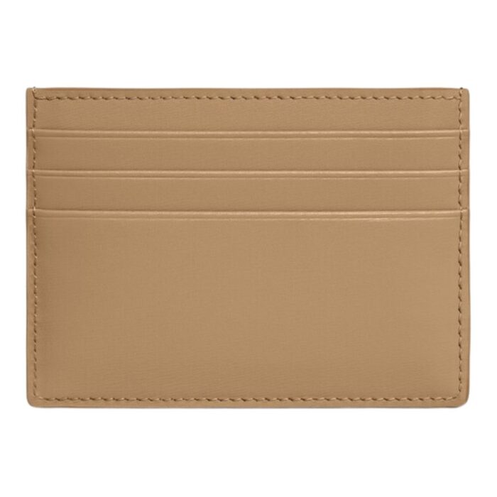 CELINE CARD HOLDER TRIOMPHE IN SHINY CALFSKIN SMOKED BROWN