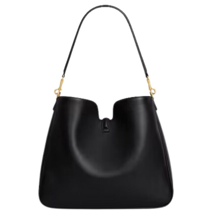 CELINE MEDIUM CAMILLE 16 SOFT BAG IN SMOOTH CALFSKIN BLACK