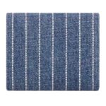 CELINE SMALL FLAP WALLET TRIOMPHE IN STRIPED DENIM WITH STRASS