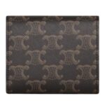 CELINE SMALL FLAP WALLET TRIOMPHE IN TRIOMPHE CANVAS TAN
