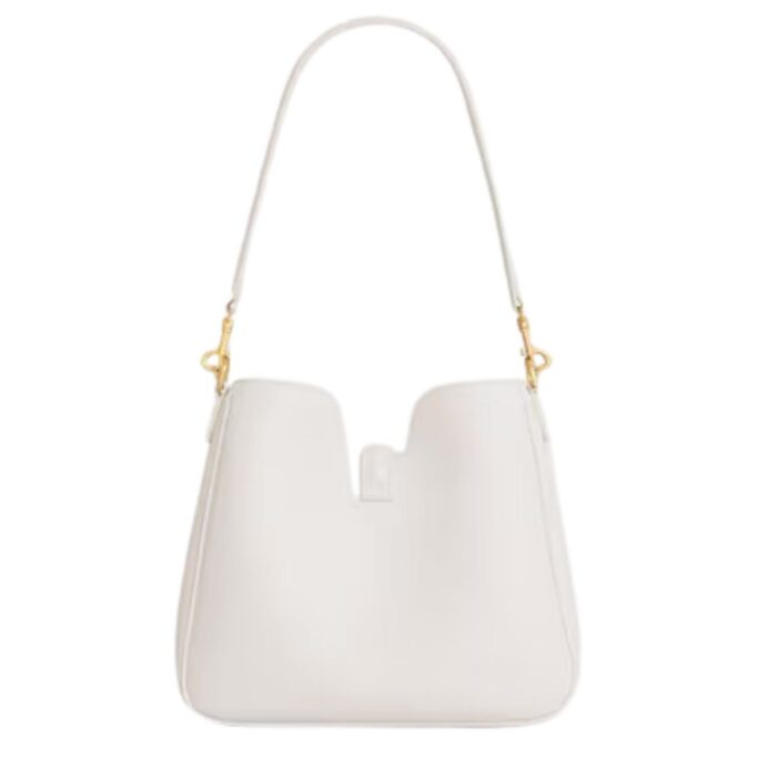 CELINE SMALL CAMILLE 16 SOFT BAG IN SMOOTH CALFSKIN RICE