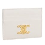 CELINE CARD HOLDER TRIOMPHE IN SHINY CALFSKIN RICE