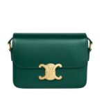 CELINE TEEN TRIOMPHE BAG IN SHINY CALFSKIN PASTEL PINK