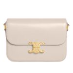 CELINE CLASSIQUE TRIOMPHE BAG IN SHINY CALFSKIN BLACK
