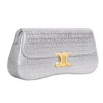 CELINE MEDIUM LOLA BAG IN LAMINATED CALFSKIN WITH CELINE ALL OVER