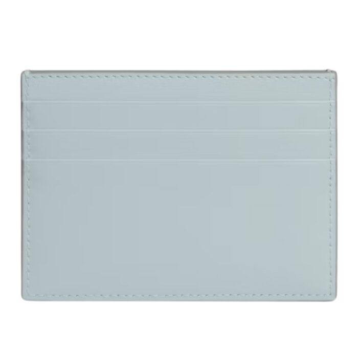 CELINE CARD HOLDER TRIOMPHE IN SHINY CALFSKIN ICE BLUE