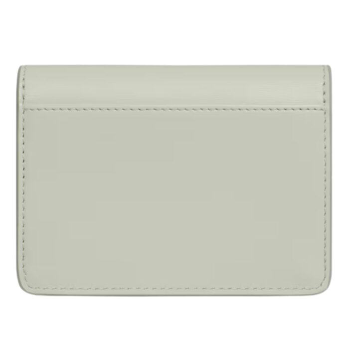 CELINE CARD HOLDER WITH FLAP TRIOMPHE IN SHINY CALFSKIN LIGHT CLAY